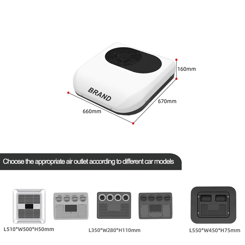 48volt RV air conditioner 12V24V48V motorhome caravan electric AC roof air conditioning truck Auto paiking AC System