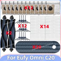 Compatible For Eufy Omni C20 Vacuum Parts Main Roller Side Brush Hepa Filter Mop Cloth Dust Bag Accessories