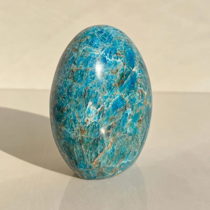 Blue Apatite Freeform Crystal Healing Stone for Energy Focus & Home Décor