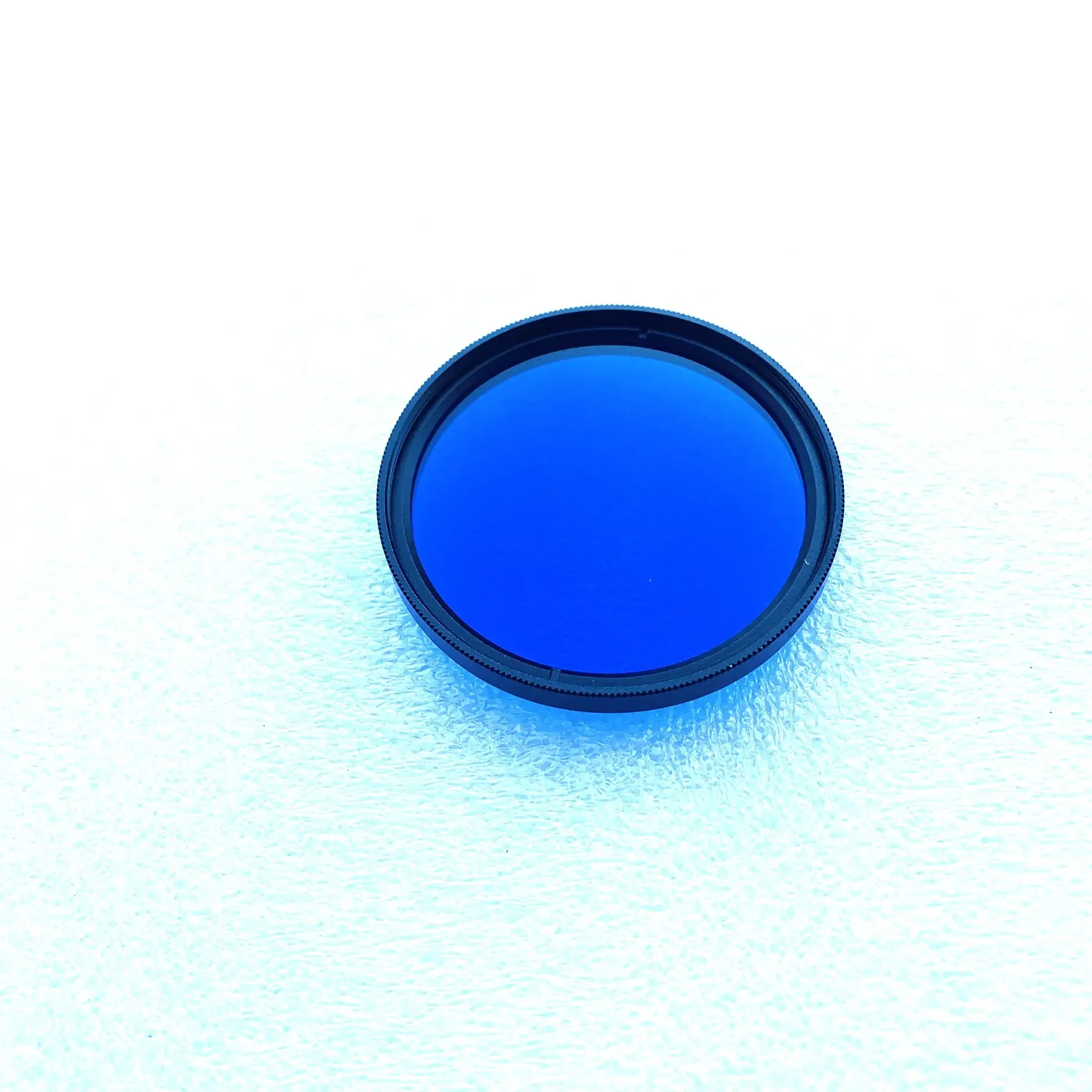 Efeito de neve aerocromático vários tamanhos 52mm com moldura filtro de cor azul tipo vidro qb2