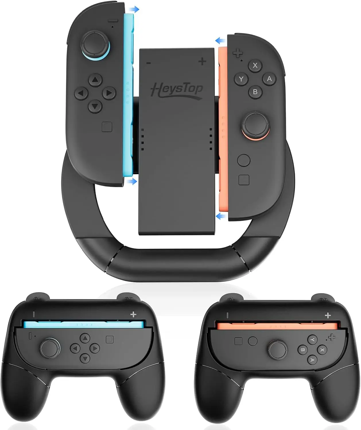 Controlador Joy Con Switch 2 3 en 1, controlador de carreras Switch 2 2025 Diseño ergonómico para un desmontaje cómodo y fácil