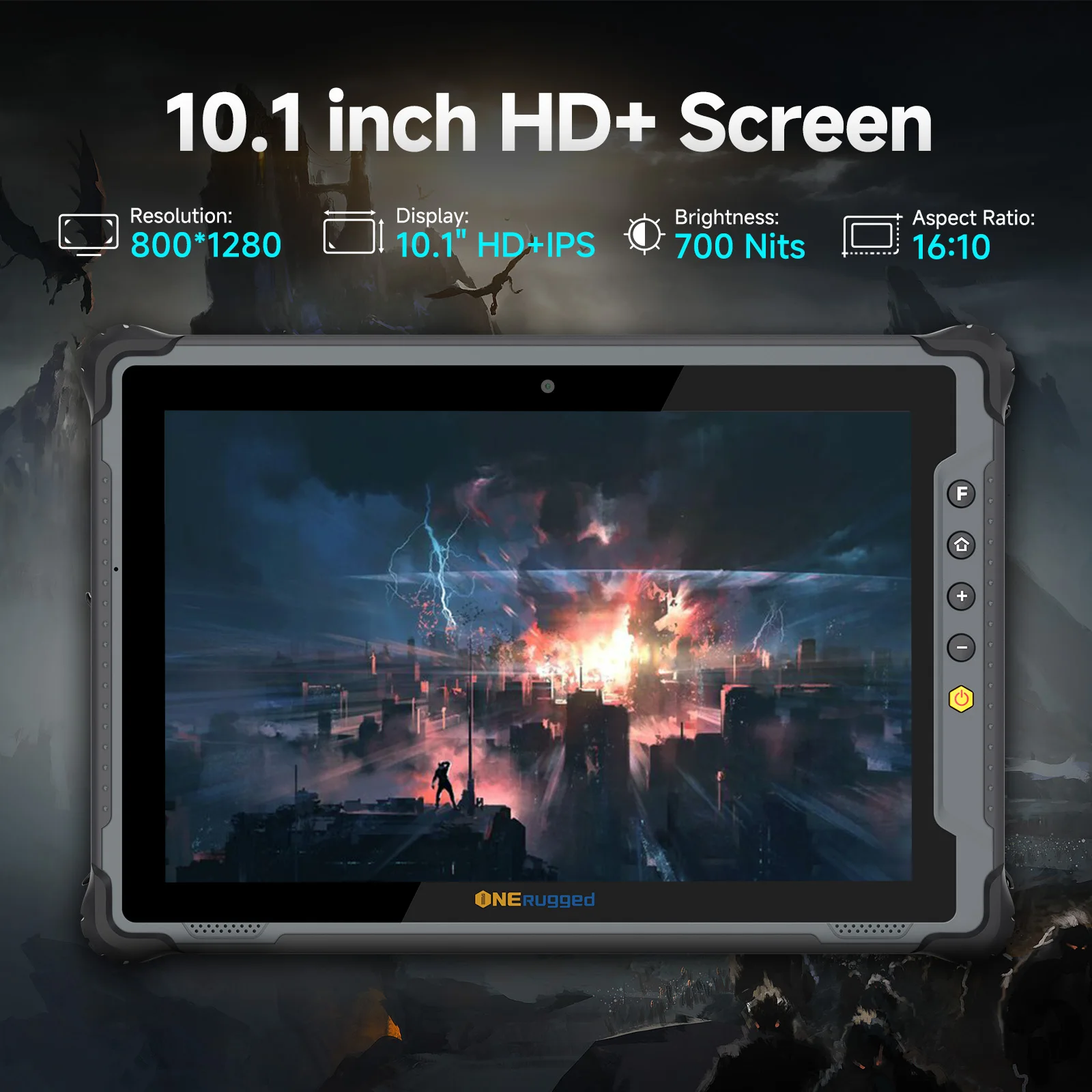 ONERugged Rugged Tablet 10.1 inch, M10J Windows 11 Pro Tablet 8GB+128GB, Industrial PC with 4G/WIFI/BT/NFC