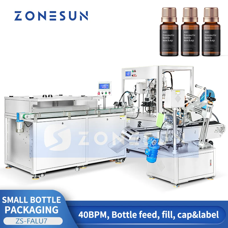 ZONESUN ZS-FALU7 Pompa peristaltica automatica a 3 teste Oli essenziali Colagene Linea di produzione di bevande giovanili