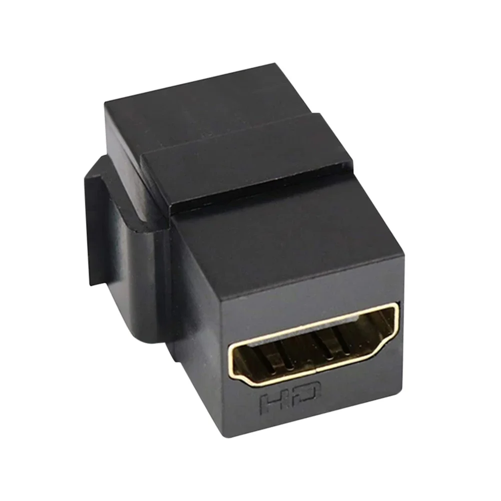 Support d'insertion de prise Keystone, adaptateur de coupleur femelle à femelle 4k, Compatible HDMI, facile à utiliser pour panneau de sortie de plaque murale