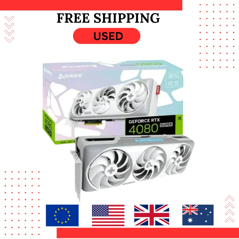 بطاقة رسومات مستعملة من Gamin RTX4080 SUPER X3W MAX سعة 16 جيجابايت GDDR6X 256Bit HDMI 16Pin بطاقات فيديو للألعاب placa de Video شحن سريع #1