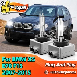 2pcs D1S Xenon HID Car Headlight 6000K 1:1 Plug&Play Light Bulbs For BMW X5 E70 F15 2007 2008 2009 2010 2011 2012 2013 2014 2015