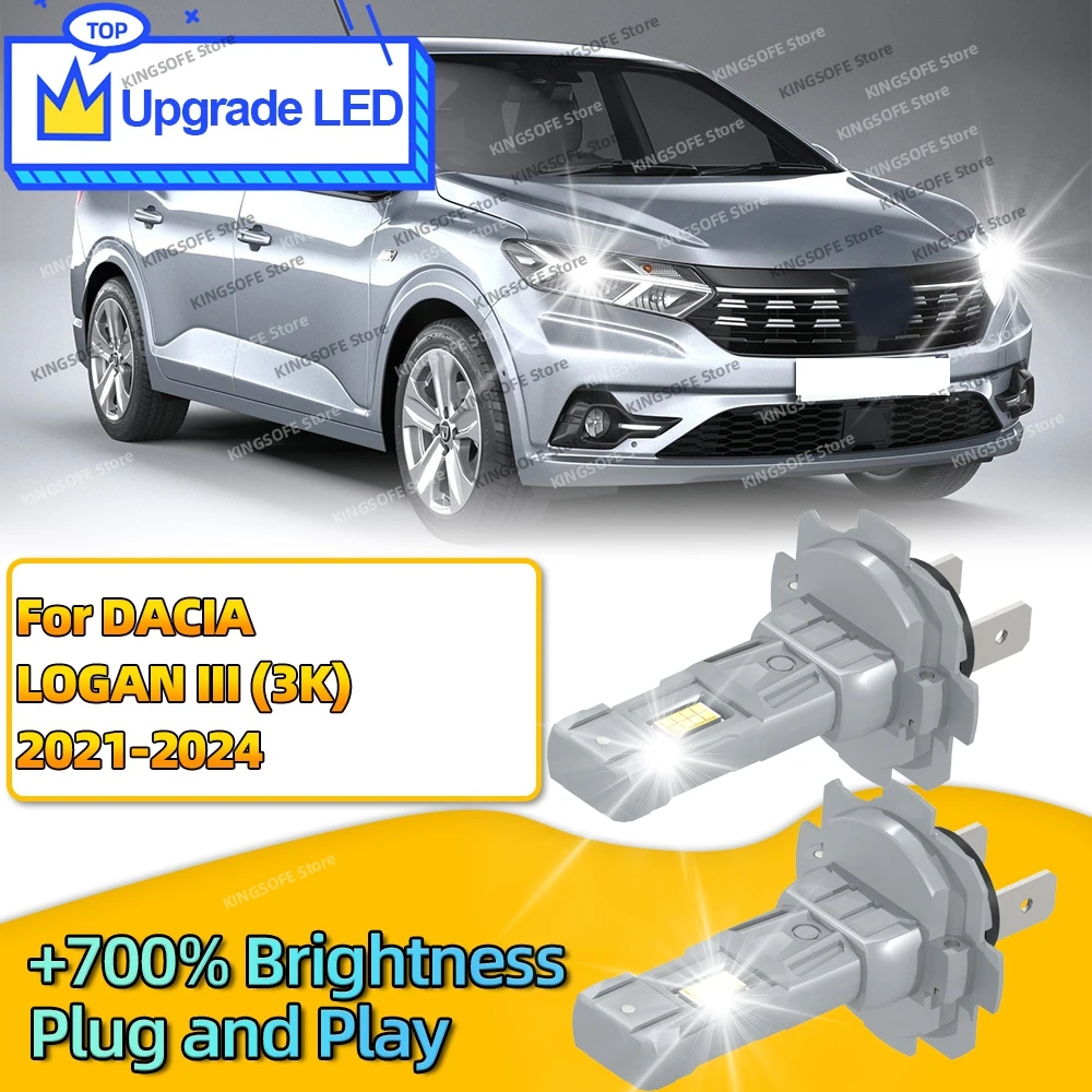 

Светодиодная лампа для фар 30000LM, суперяркая, CANBUS, 6000K, для DACIA LOGAN III 3K 2021 2022 2023 2024