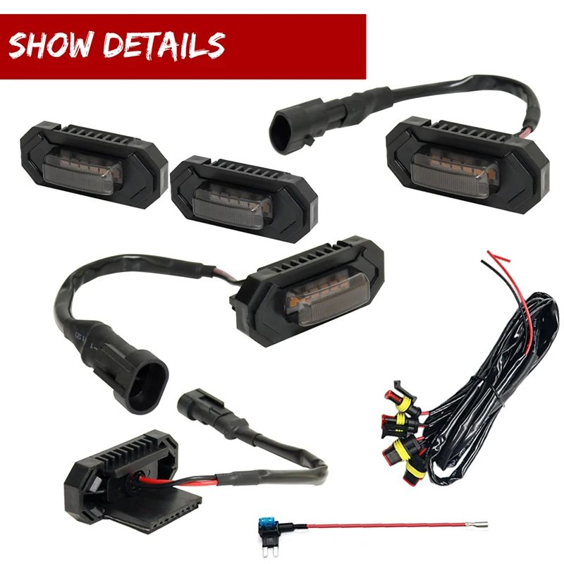 For Toyota RAV4 Grill Light Car Front Grid Warning Daylights DRL Daytime Running Lamp 2019-2022
