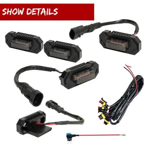 Imagen 2 del producto Para Toyota RAV4 Grill Light coche rejilla delantera advertencia luces diurnas DRL lámpara de circulación diurna 2019-2022