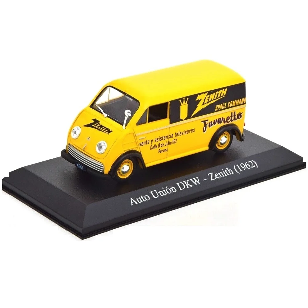 Salvat DKW 1962 technical assistance van 1:43 scale Diecast miniature Argentina service delivery vehicles collection Blister packing and Original Base