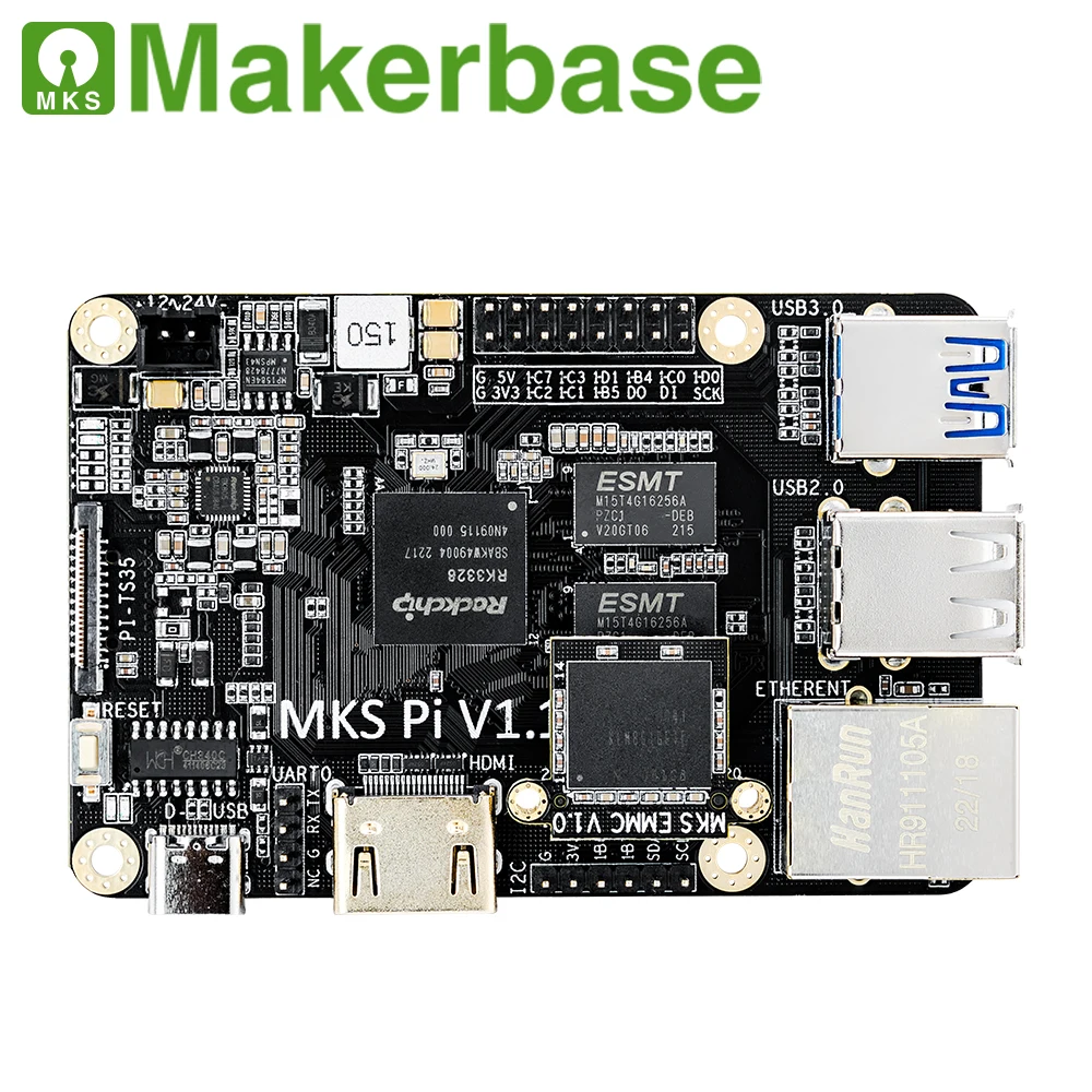 Makerbase MKS PI V1.1 Board with Quad-core 64bits SOC onboard runs Klipper & KlipperScreen for Voron VS Raspberry Pi RasPi RPI