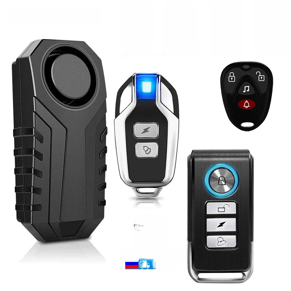 AliExpress Extractme Wireless Motorcycle Bike Vibration Alarm IP55 Waterproof Bicycle Alarm Remote Control Anti-theft Motobike Detector Alarm System