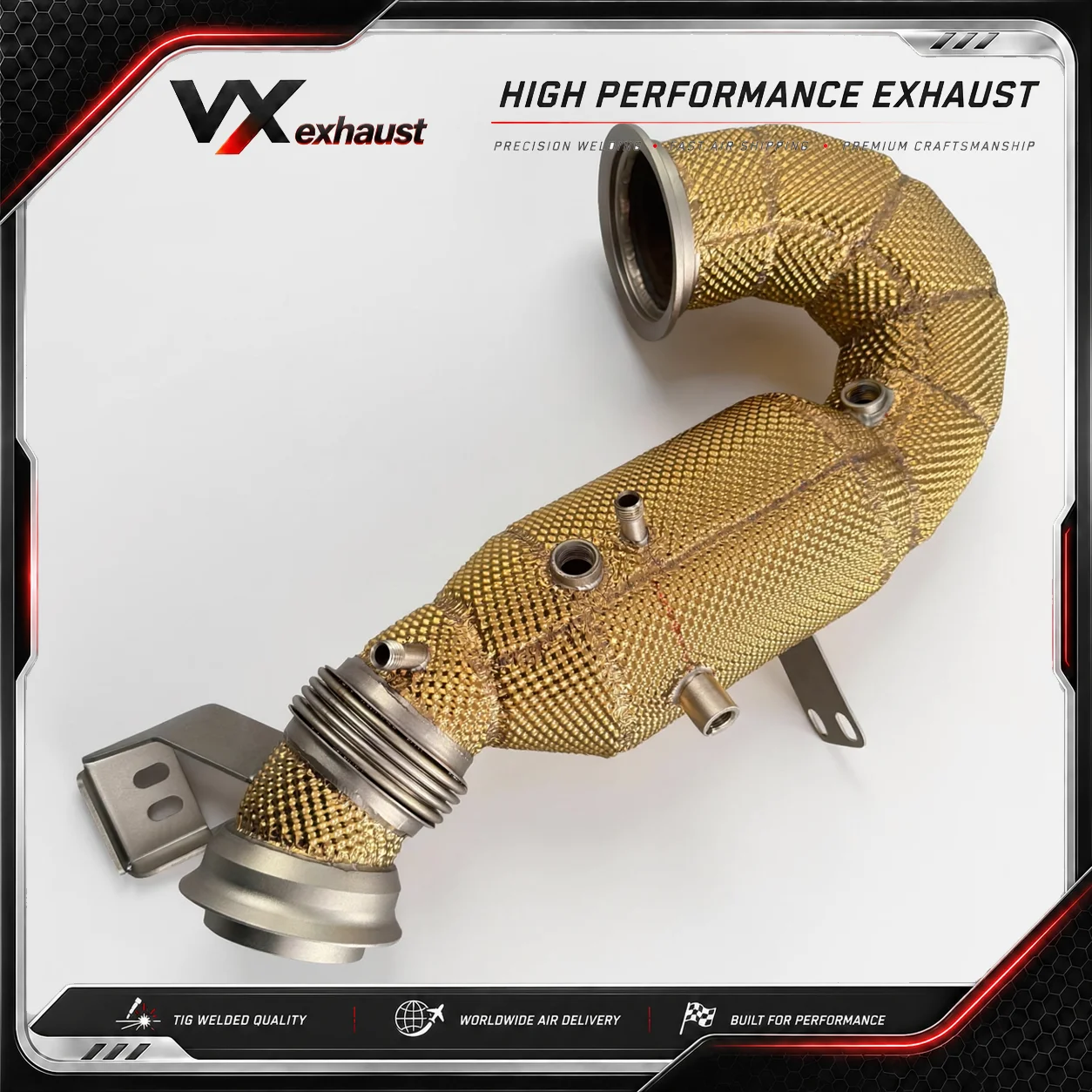 VX for AMG X290 GT43 GT50 GT53 / W213 E53 / C257 CLS43 CLS53 / W167 GLE53 M256 3.0T High-Flow OPF Downpipes