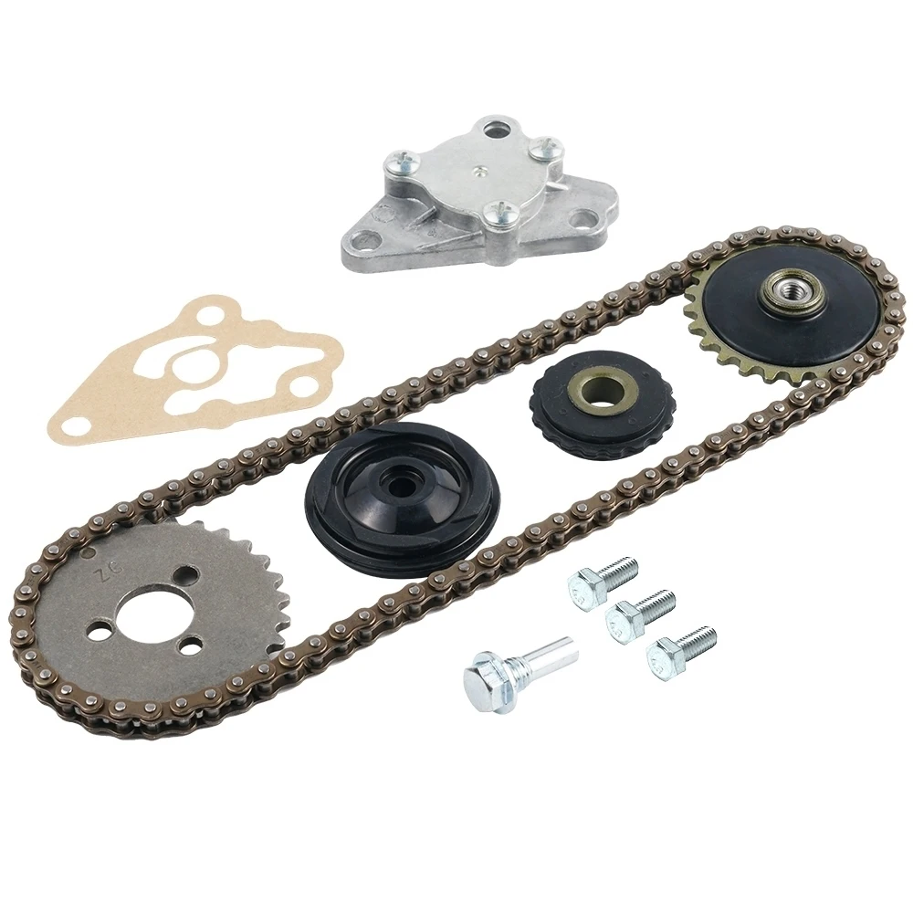 Kit de reconstrucción de piñón de cadena de leva de 82 eslabones para Honda 50cc-70cc CL70 Scrambler 1969-1973 CT70 1975-1979 C70 1970-1983 XL70 1974-1976