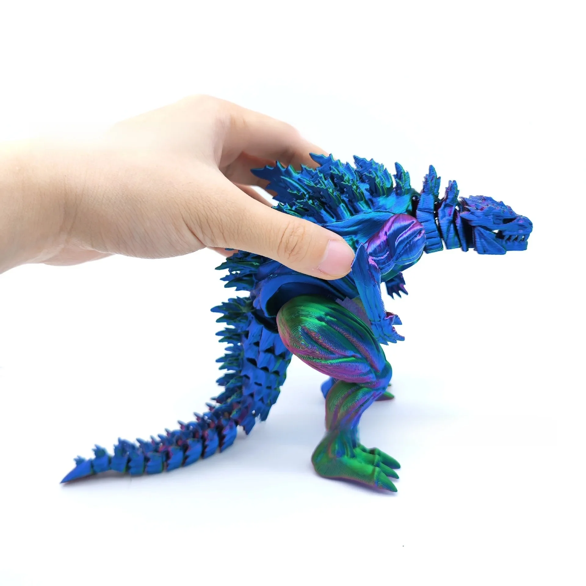 15 types Bandai 18 cm 3D imprimé Muscle Godzilla figurine Q version jouets monstre Figure modèle commun ornement de bureau cadeau
