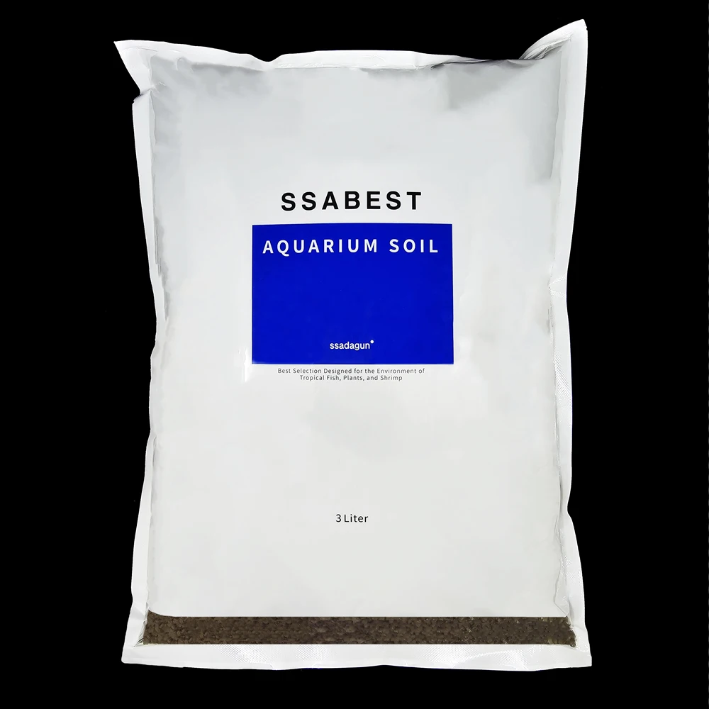 Ssabest Soil Ssadagun Aquarium 3L 1ea Plant Soil Aquarin Shrimp Soil Tropical Soil Sand Aquarium Fish Tank Substrate Aquatic Float