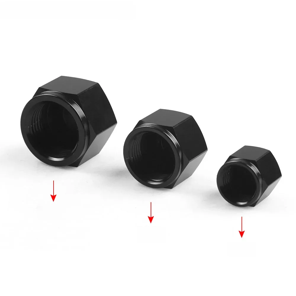 Adaptateur femelle AN6 AN8 AN10 en aluminium, embout évasé, écrou de tube 6-AN 8-AN 10-AN, raccord 1 pièce BX101894