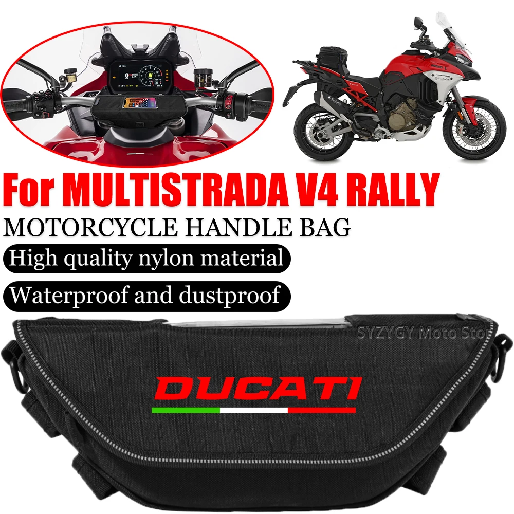 

For Multistrada v4 rally Motorcycle handlebar bag rider bag waterproof and dustproof motorcycle bag riding bag