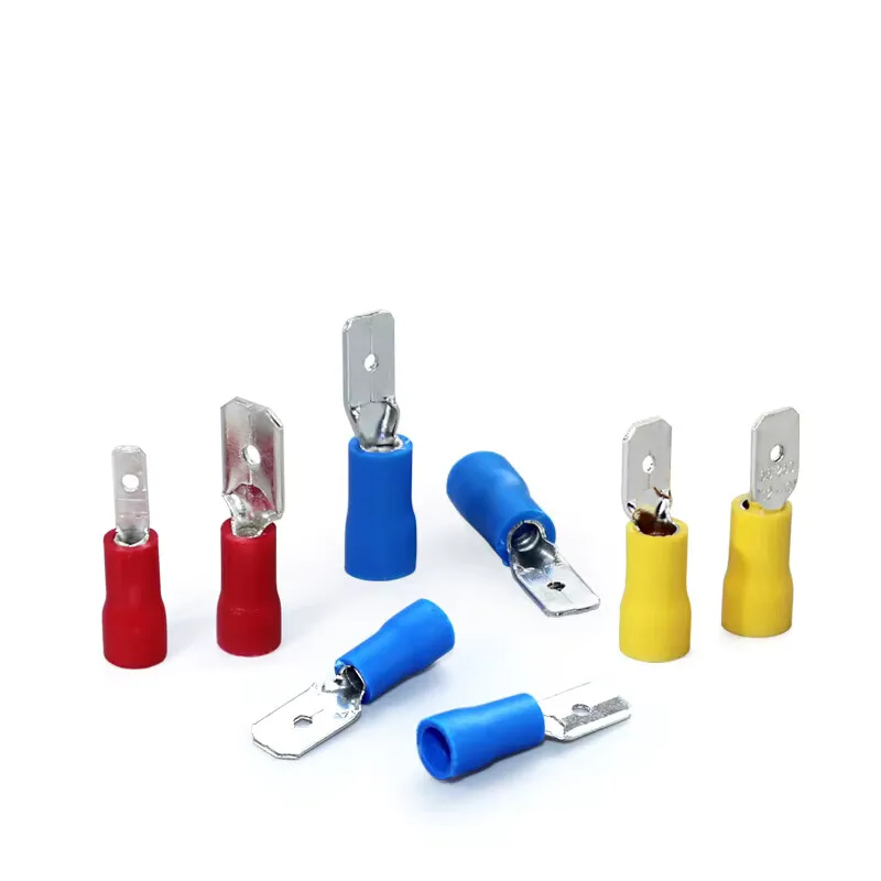 

TOOSN100 шт. разные обжимные клеммы в форме пули, 20 пар, красные, 20 пар, синие, 10 пар, желтый, полностью изолированный, проводной разъем, высокое качество