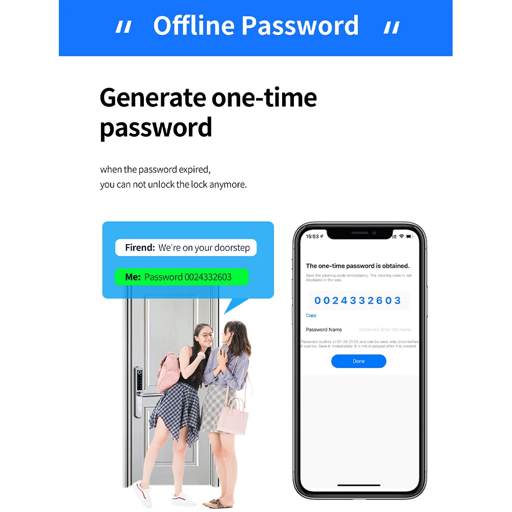 Zemismart Tuya WiFi Smart Fingerprint Door Lock IP64 Outdoor Home Security Lock Password IC Cards Key Required App Unlock