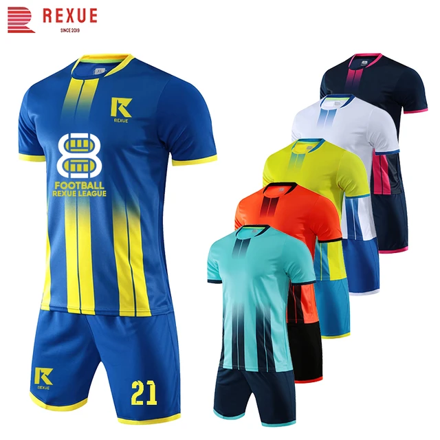 Trajes de camiseta de futbol para hombres y ninos uniforme de futbol de entrenamiento de equipo personalizado sublimacion en blanco secado rapido nueva temporada AliExpress