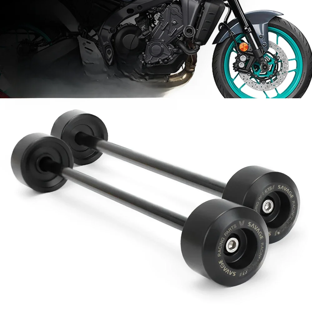 MT09 2021 Voor Achteras Vork Crash Slider Voor YAMAHA MT-09 Tracer 900 9 GT 2022 2023 motorfiets Wielnaaf Anti-Collision Blok - afbeelding 2