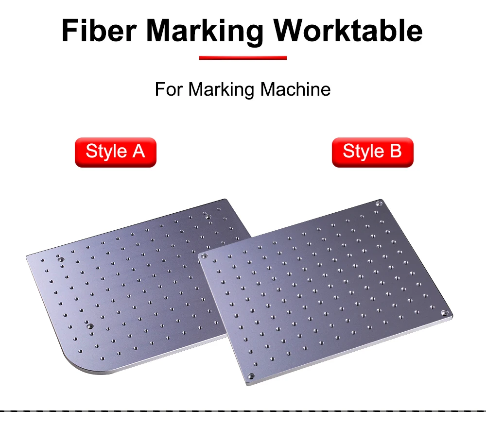Hunst Fiber UV CO2 Markierungs-Arbeitstisch Aluminium-Arbeitsplattform 320*280 & 350*550 für DIY Lasermarkiermaschine – Detail 1