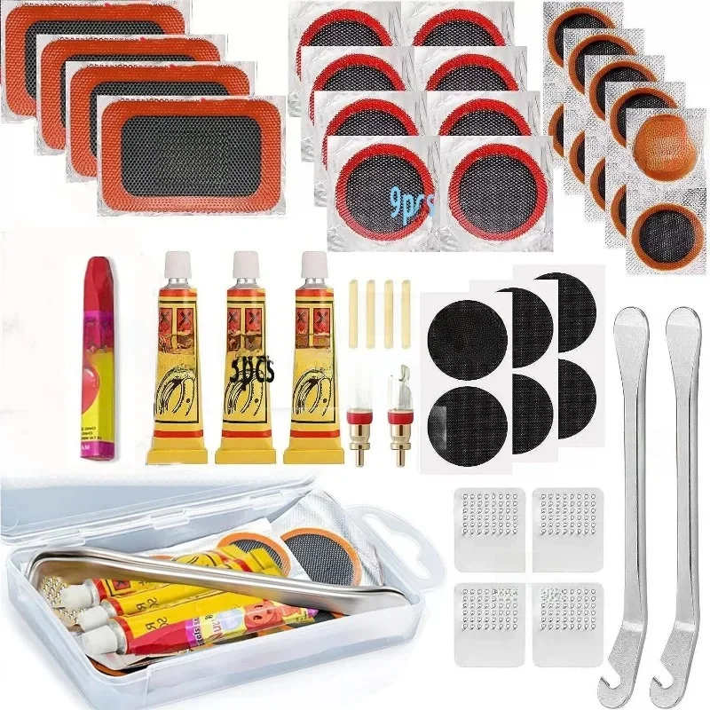 AliExpress Bike Tire Repair Kit-Patches,Tire Flim,Grinding Film,Crowbar,Multifunctional Tools for Cycling Tire Patch Repair Kit
