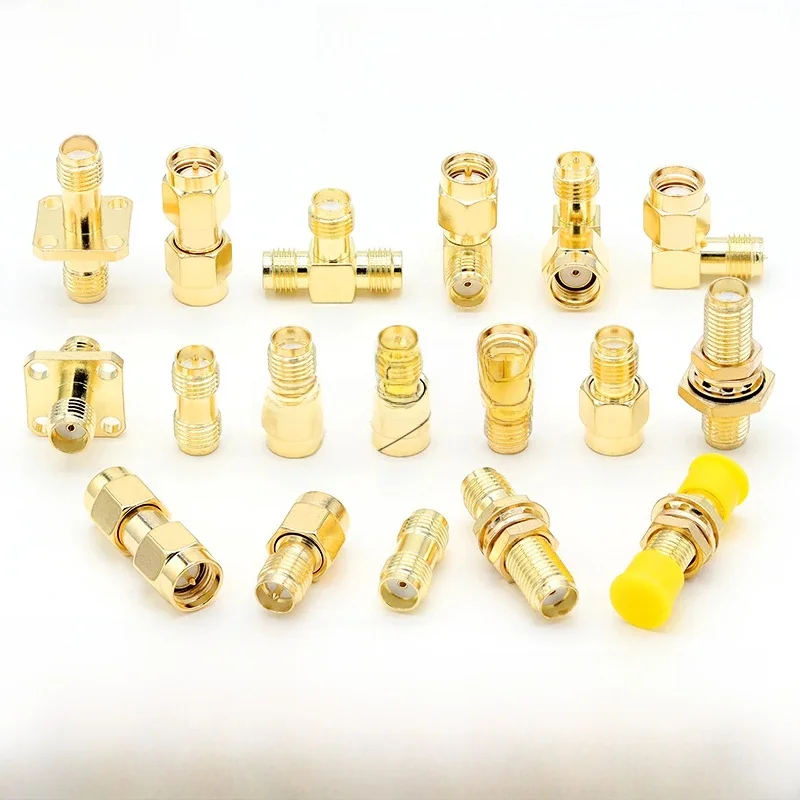 Connecteur droit SMA mâle-femelle, 90 degrés, angle droit, type tee, séparateur 3 voies, adaptateur RPSMA à RP-SMA mâle RF, 2 pièces/lot