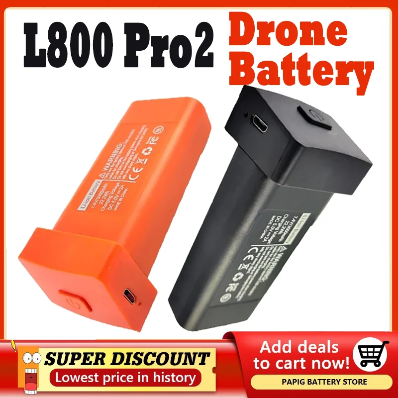 

L800 Pro2 7.4V 3000mAh Drone Battery L800 Pro2 4K Professional Camera Drone Original Battery L800 RC Drone Accessories