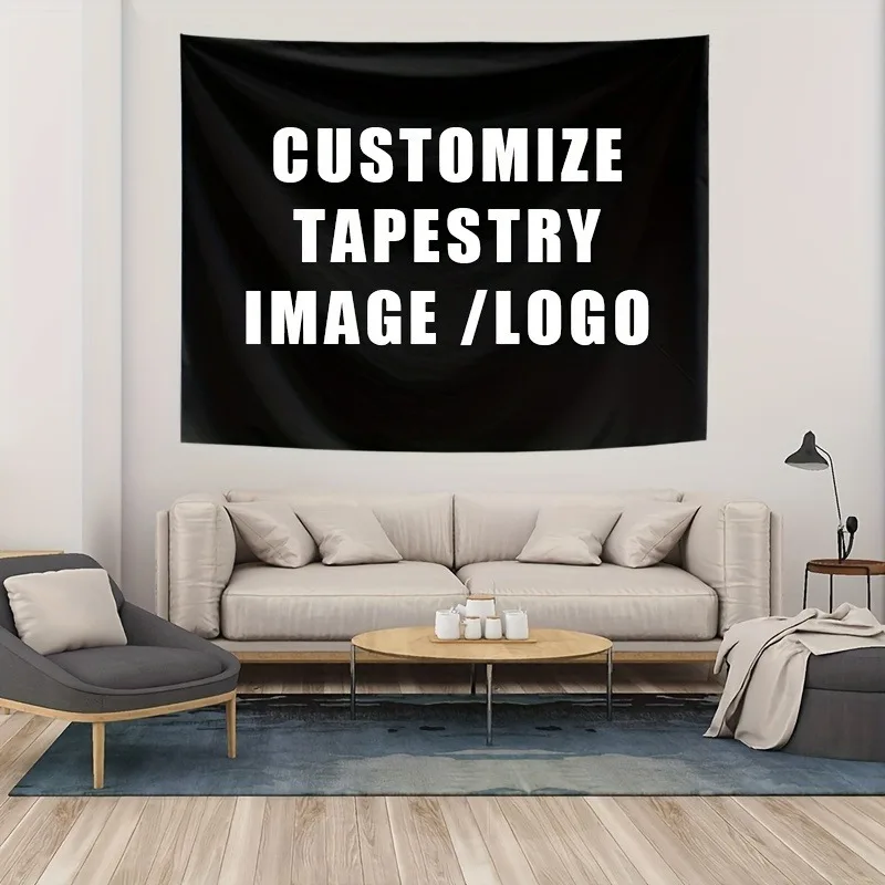 1 Custom Tapestry | Personalized Photo Tapestry, Logo Design, Oxford Fabric – Perfect for Anniversaries and Birthdays
