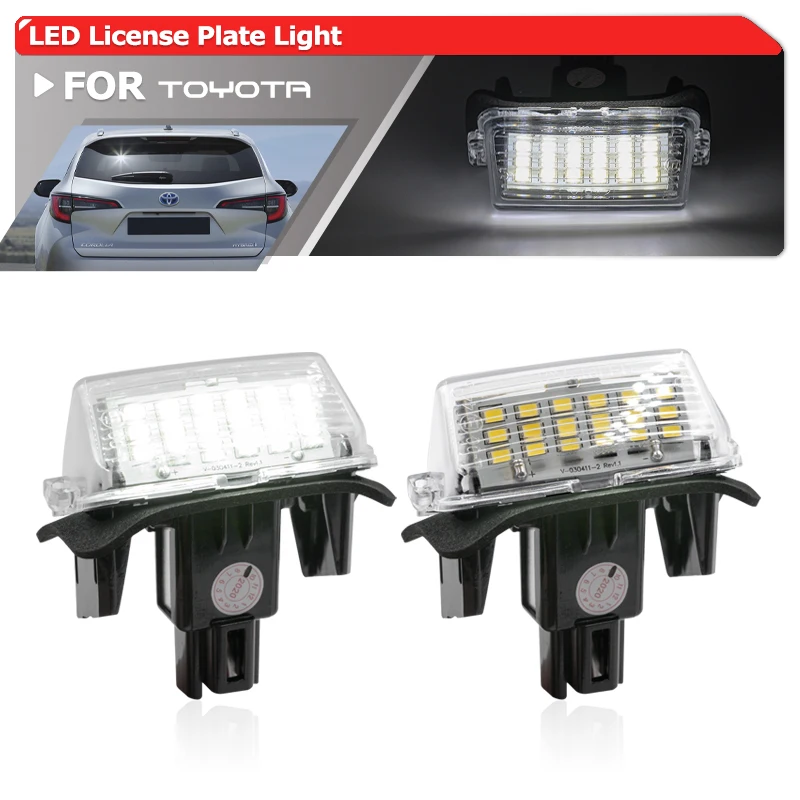 Fits For Toyota Corolla E210 Touring Sport 2019 2020 2021 2022 2023 2024 Canbus LED License Plate Lights Auto Parking Tag Lamps