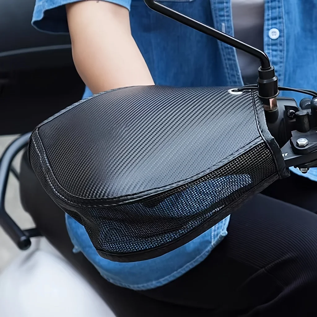 Electric motorcycle sun protection sunshade handlebar cover mesh ventilation shaped battery bicycle rainproof handlebar cover