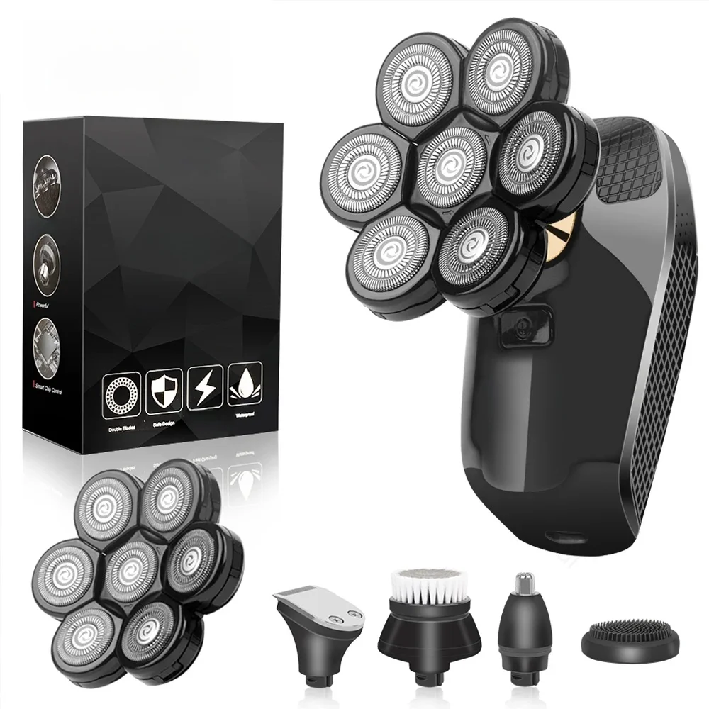 Scheerapparaat voor Mannen Elektrisch Scheerapparaat Krachtig Bald Head Scheerapparaat Baard Scheren Machine Voor Mannen Scheermes Echtgenoot Gift Vriendje - afbeelding 2