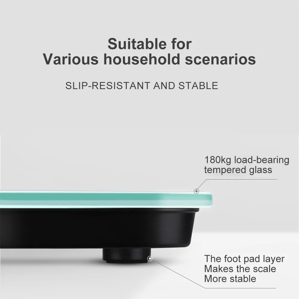 الذكية LCD مقياس رقمي لاسلكي USB شحن الحمام مقياس الوزن الكهربائية الجسم الدهون مقياس الوزن مقياس الصحة المنزلية #3