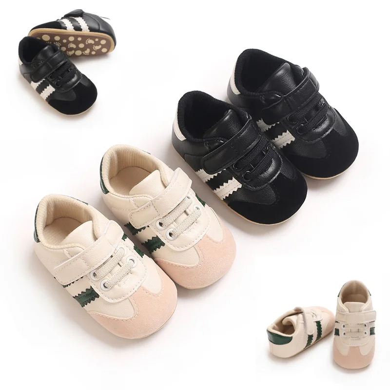 

Fashionable Korean Version Men's And Women's Sports Shoes Indoor Soft Rubber Sole Anti Slip Front Shoes 0-18M Baby Shoes