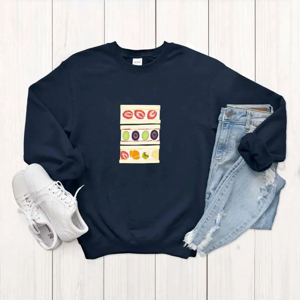 Sweat-shirt pour femmes, mignon Sandwich, haut confortable, Design, Vintage, Y2K, Streetwear, décontracté, coton, surdimensionné, graphique rétro, mode