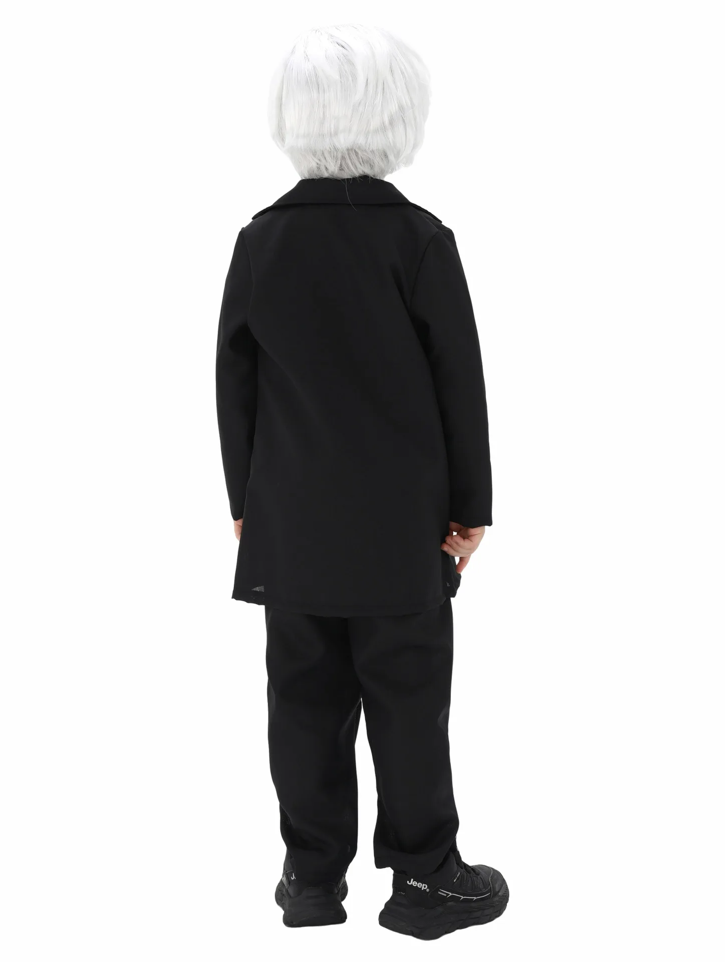 الأولاد عالم هالوين يتوهم اللباس الطفل الأسود زي البدلة الشهيرة الكهربائية ضوء لمبة المخترع توماس اديسون الاطفال زي #5