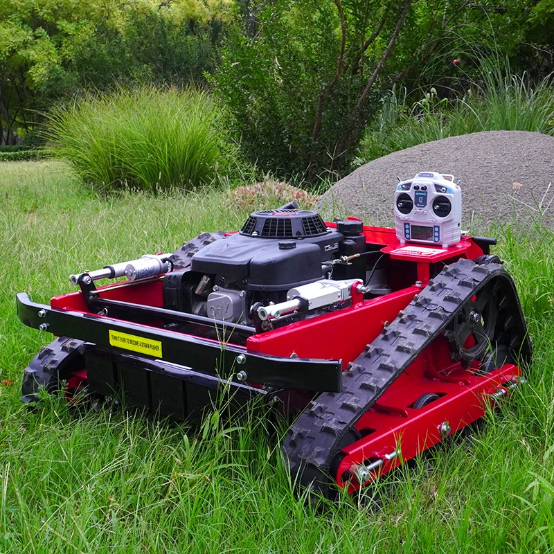 Customized CE EPA Approved All Terrain Grass Cutting Machine Agriculture Rubber Tracks Remote Control Robot Lawn Mower