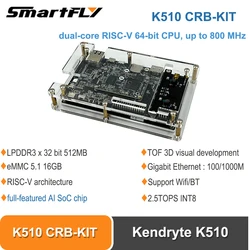 Smartfly Kendryte K510 CRB-KIT 64-bit RISC-V dual-core@800MHz 2.5 TOPS INT8 TOF 3D AI Deep Learning Support three Camera Inputs