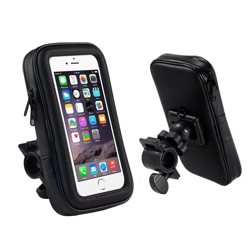 AliExpress TOKOHANSUN Universal Waterproof Bag Bike Bicycle Phone Holder Racks Motorcycle Handlebar Mount Non-Slip Moblie Cell Phone Clip for Bike