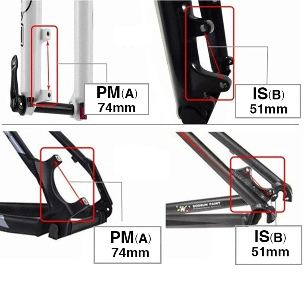 Ultralight MTB Bike Disc Brake Bracket IS PM A B to PM A Disc Brake Mount Adapter for 140 160 180 203mm Brake rotor Cheap MTB DH