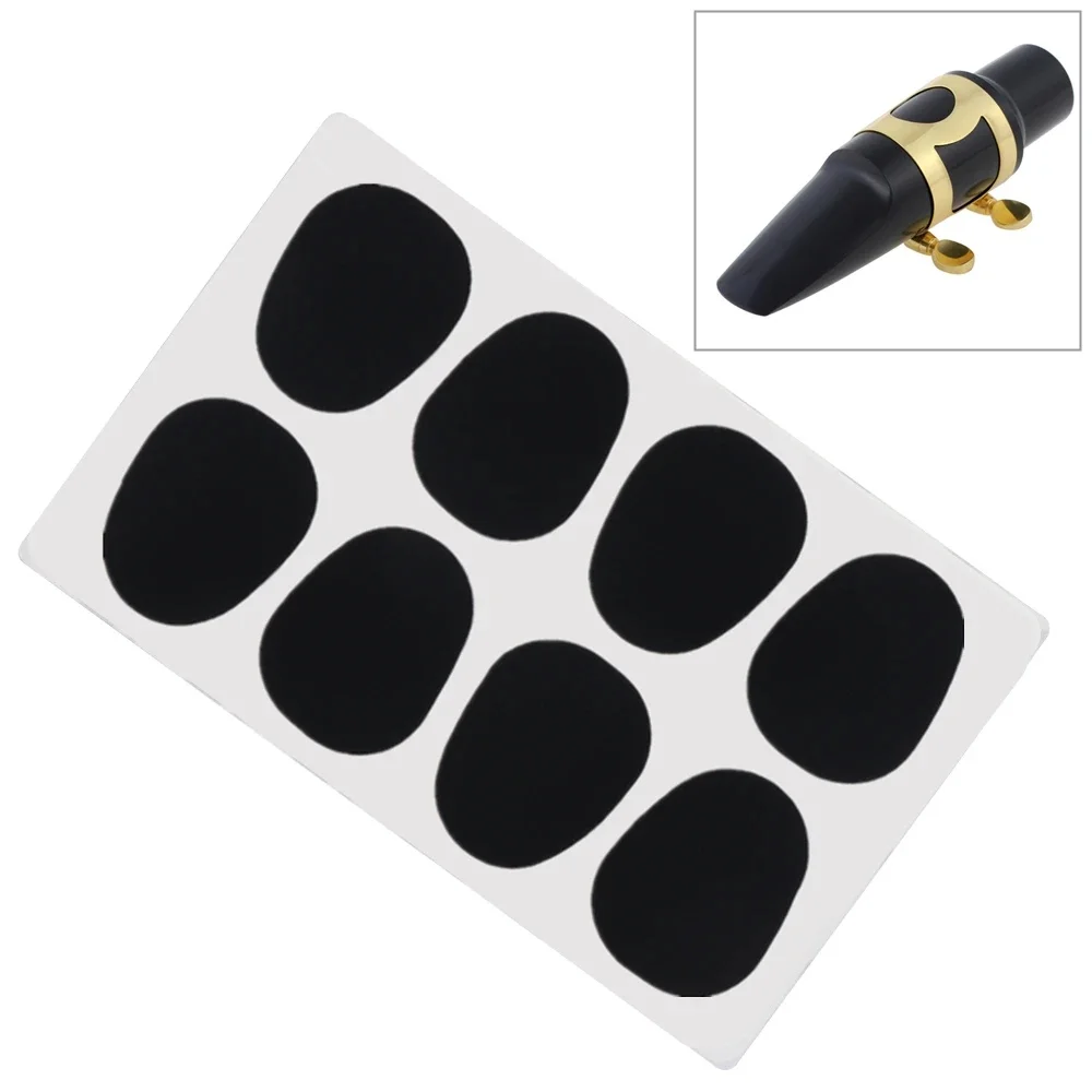 8 sztuk/partia czarny silikon 0.5mm poduszki ustne do saksofonu altowego tenorowego klarnetu — zdjęcie 2