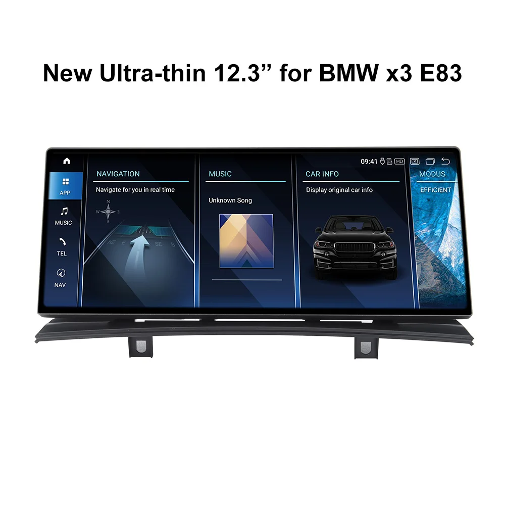 CCT ID9 12.3 Car Radio Android13 Screen For BMW X3 E83 GPS Navigation Multimedia System Built-in WiFi BT Wireless CarPlay 4G LTE