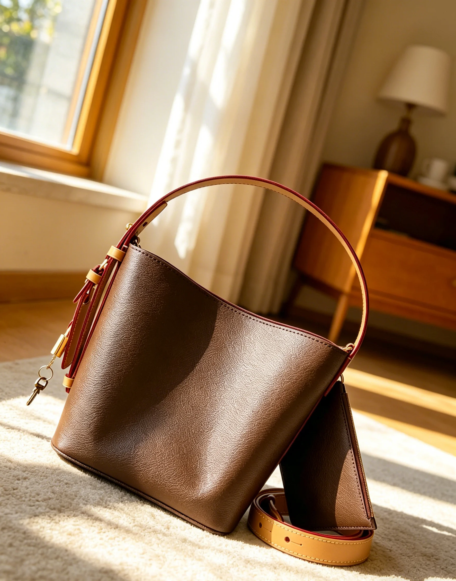 

2026 Size: 16X18X12 cm no box New Model Versatile and Fashionable Real Leather Bag - Durable,High-Quality and Affordable