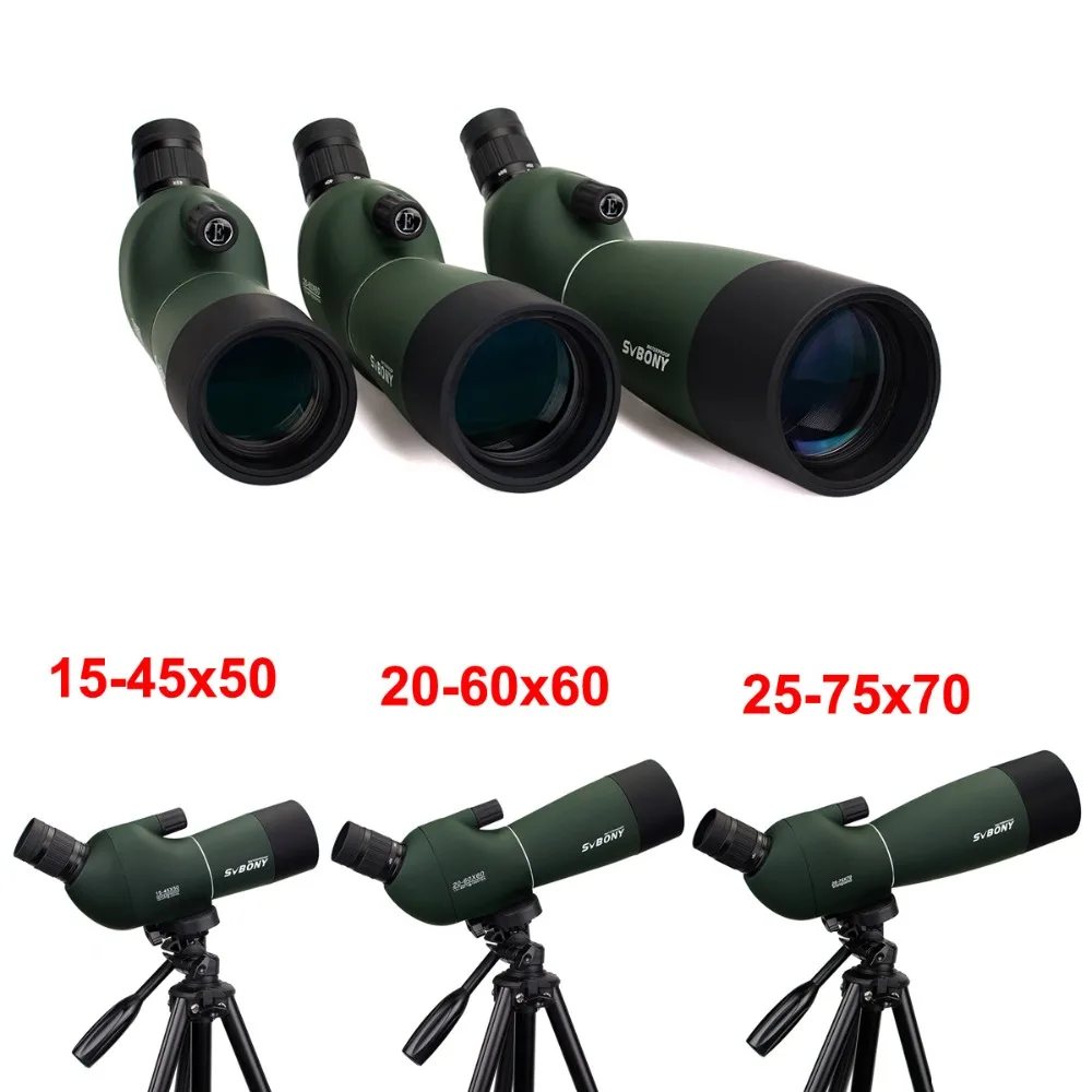 SVBONY 25-75x70 Telescope Spotting Scope Powerful Zoom Monocular FMC BAK4 Waterproof For Bird Watching Target Shotting