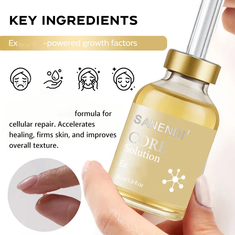 Sanendi 7 in 1 Hyaluronic GSH Collagen Peptide Serum  EX10O CORE Solution Vitamin K Essence Smoothing Hydrating Korean Skin Care