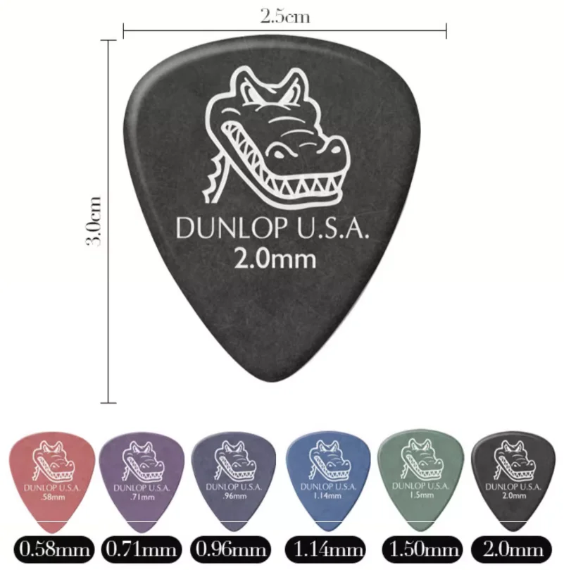 Dunlop Gator Grip Guitar Pick Plectrum Mediator