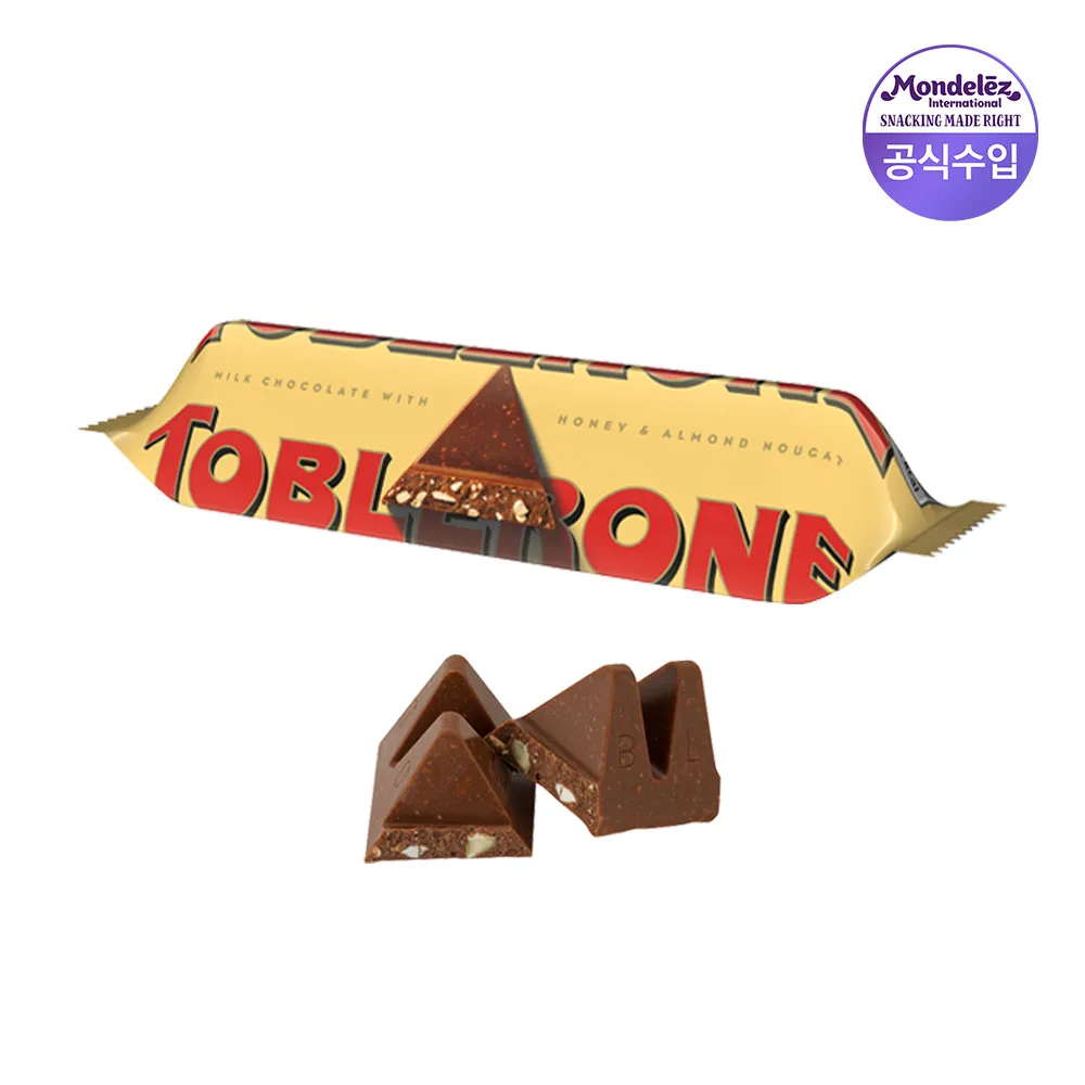 12 pieces of toblon triangular chocolate 35g (milk)