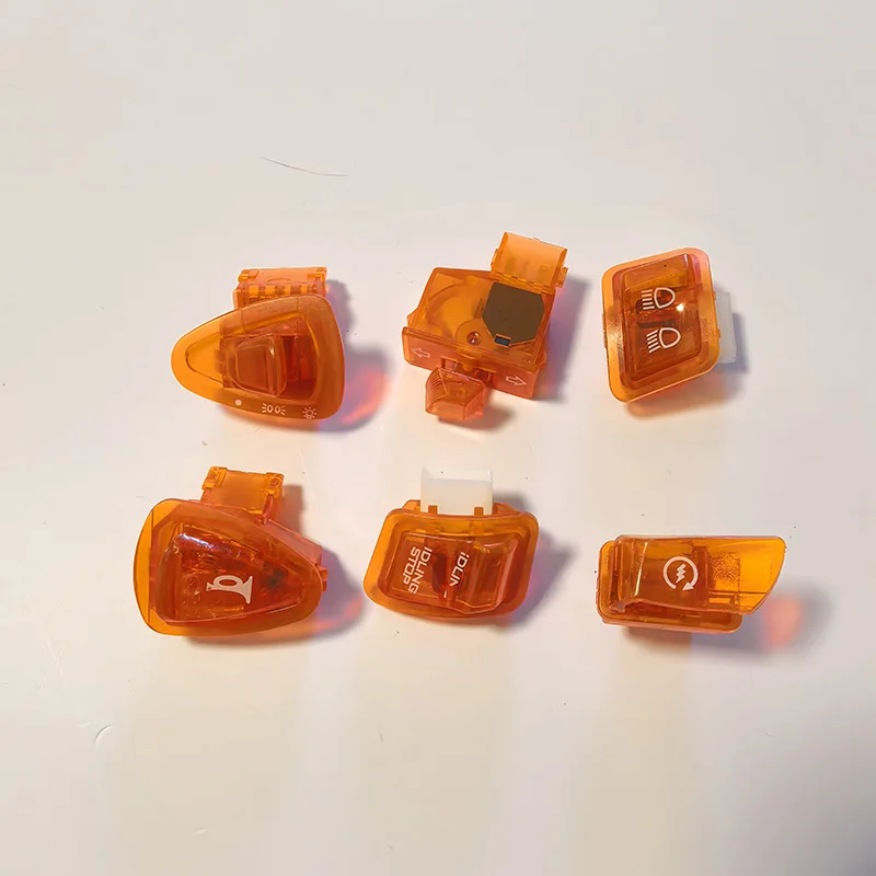 

Фари указатели поворота трехпроводная регулировка дальнего ближнего света звуковой сигнал стартер шесть основных переключателей для цветных мотоциклов